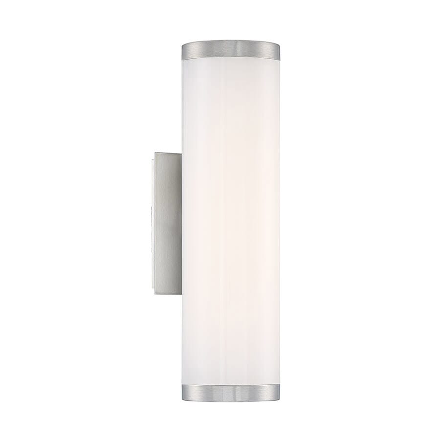 Modern Forms Lithium 16" Outdoor Wall Light in Brushed Aluminum