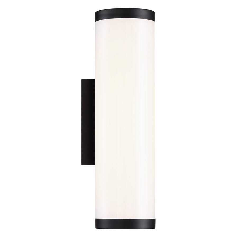 Modern Forms Lithium 16" Outdoor Wall Light in Black