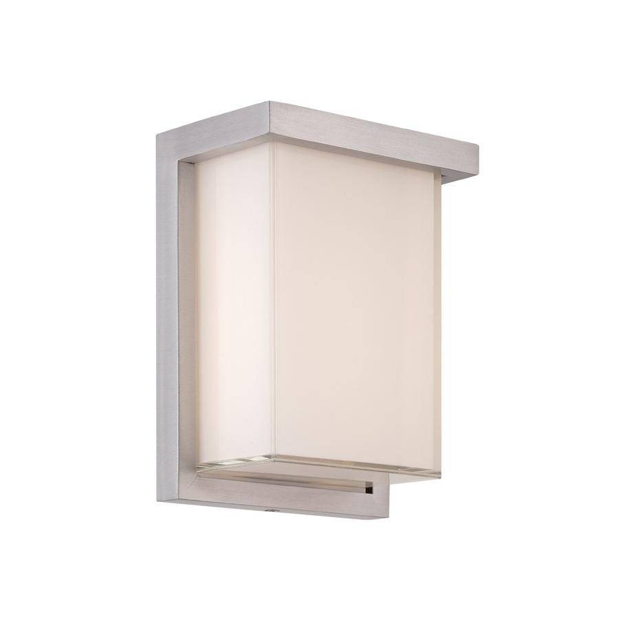 Modern Forms Ledge 1-Light Outdoor Wall Light in Brushed Aluminum