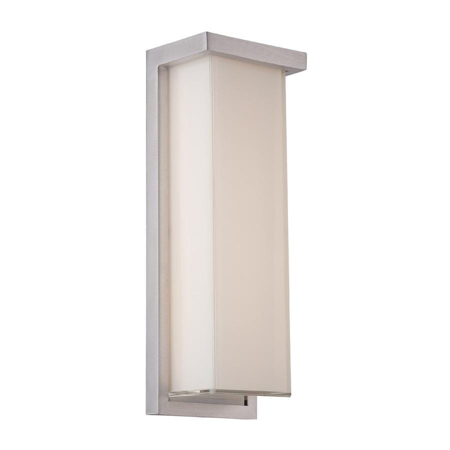 Modern Forms Ledge 1-Light Outdoor Wall Light in Brushed Aluminum