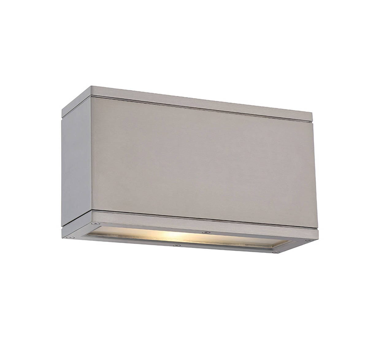 WAC Lighting Rubix LED Wet Rated Rectangular Up & Down Wall Light in Aluminum