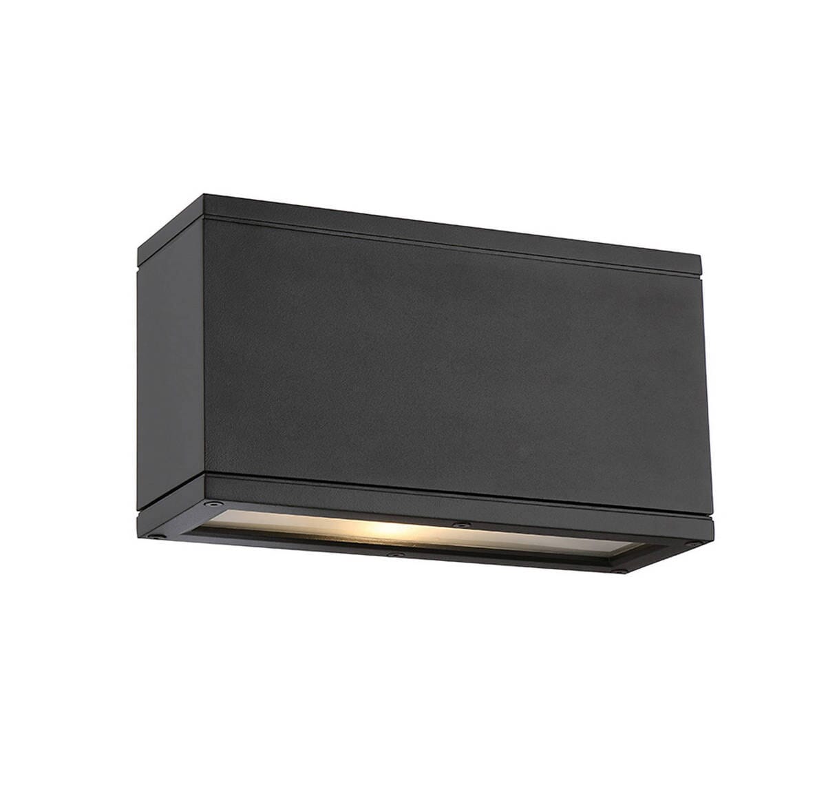 WAC Lighting Rubix LED Indoor/Outdoor Rectangular Up and Down Wall Light in Black