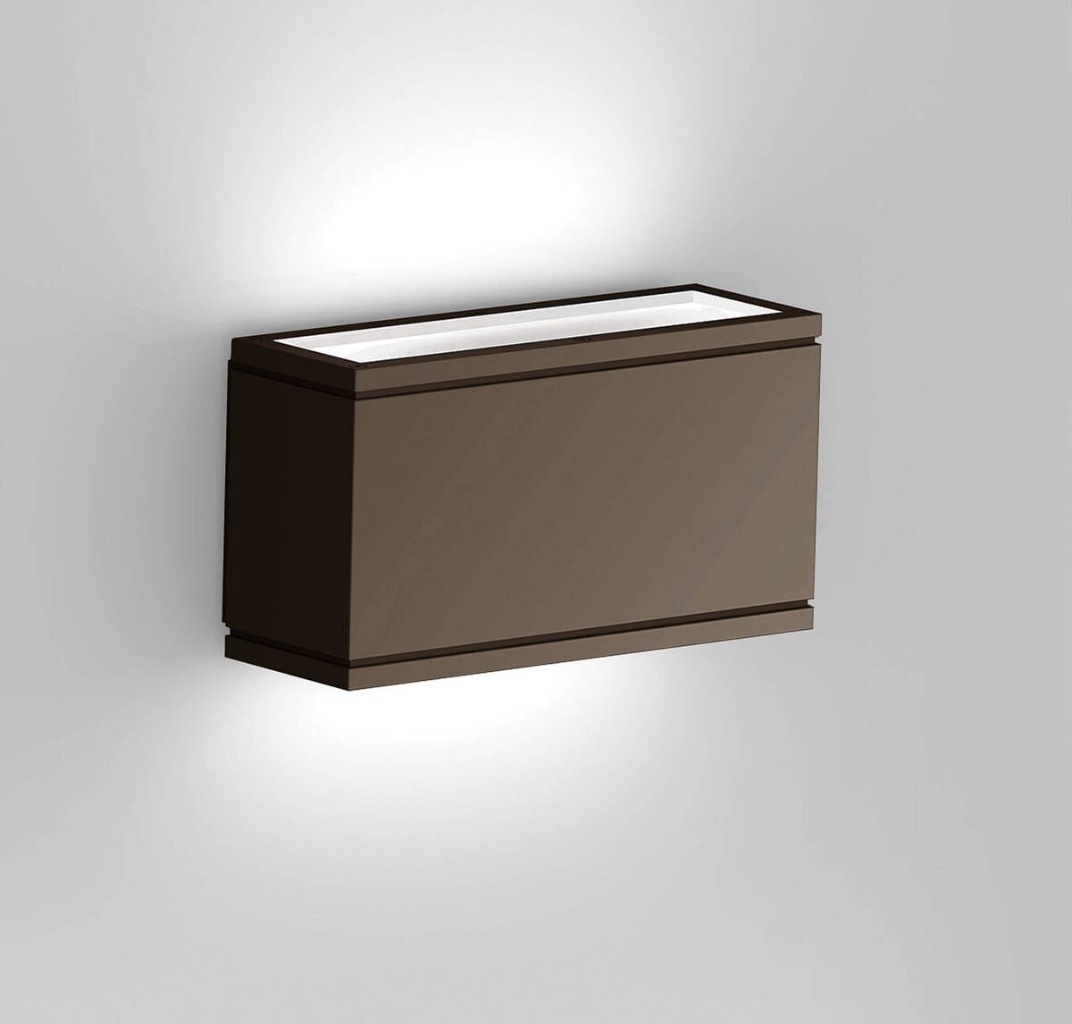 WAC Lighting Rubix LED Indoor/Outdoor Rectangular Up and Down Wall Light in Bronze