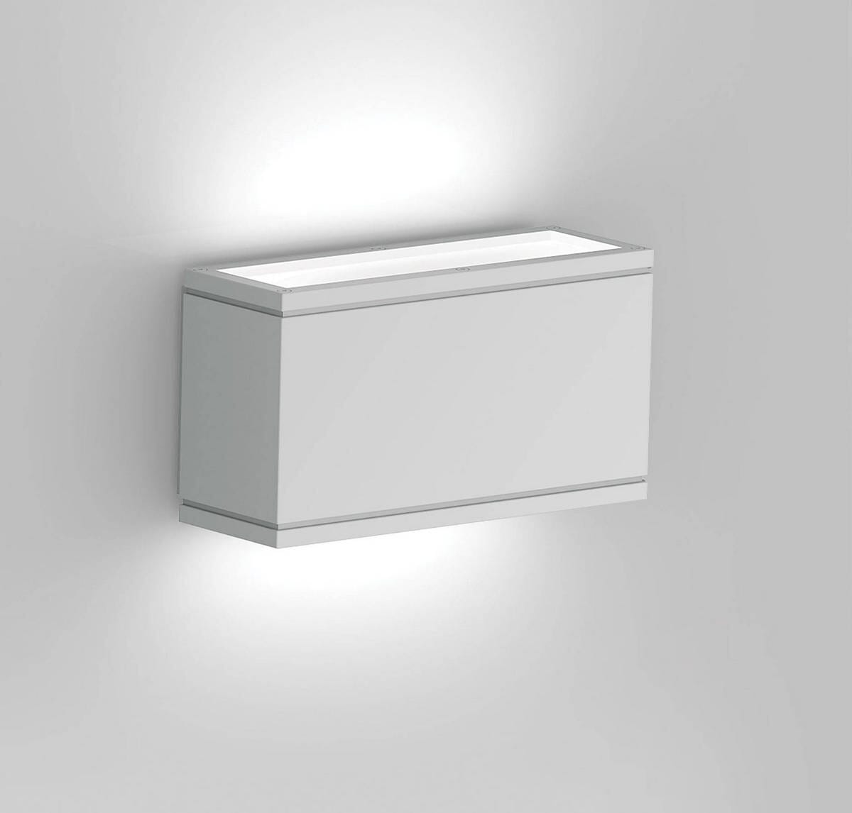 WAC Lighting Rubix LED Indoor/Outdoor Rectangular Up and Down Wall Light in White