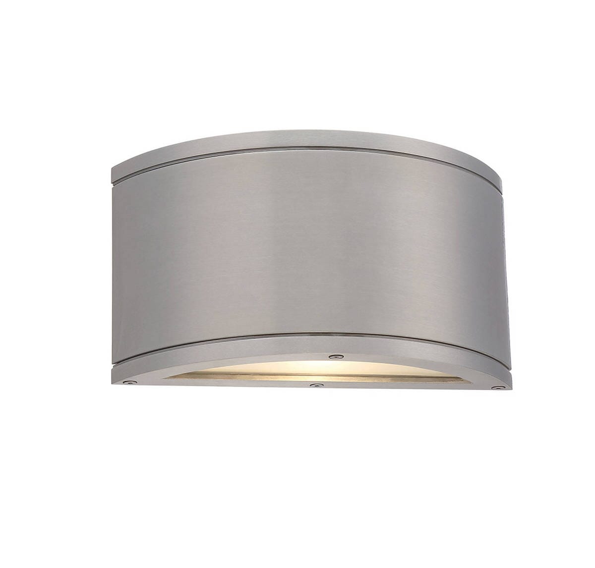 WAC Lighting Tube LED Indoor/Outdoor Half Cylinder Wall Light in Brushed Aluminum