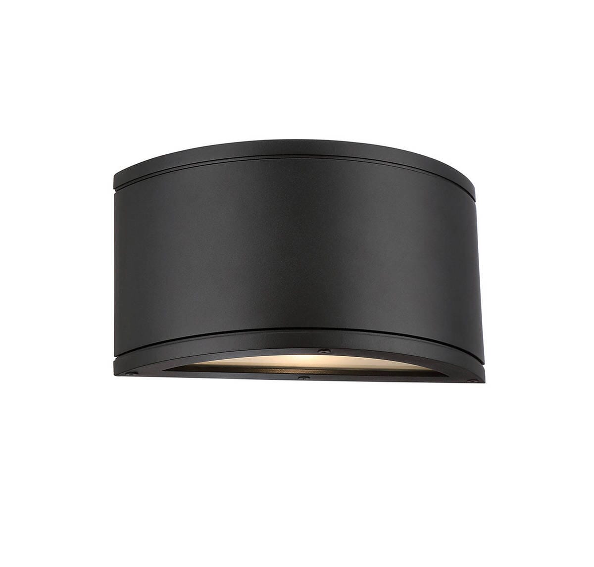 WAC Lighting Tube LED Indoor/Outdoor Half Cylinder Wall Light in Black