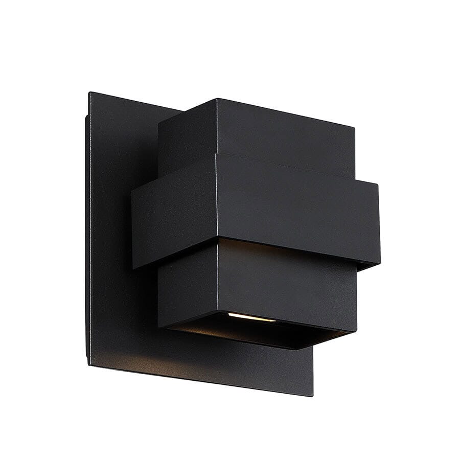 Modern Forms Pandora 7" Outdoor Wall Light in Black