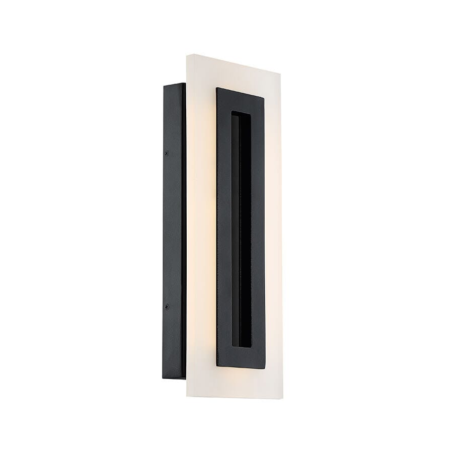 Modern Forms Shadow 17" Outdoor Wall Light in Black