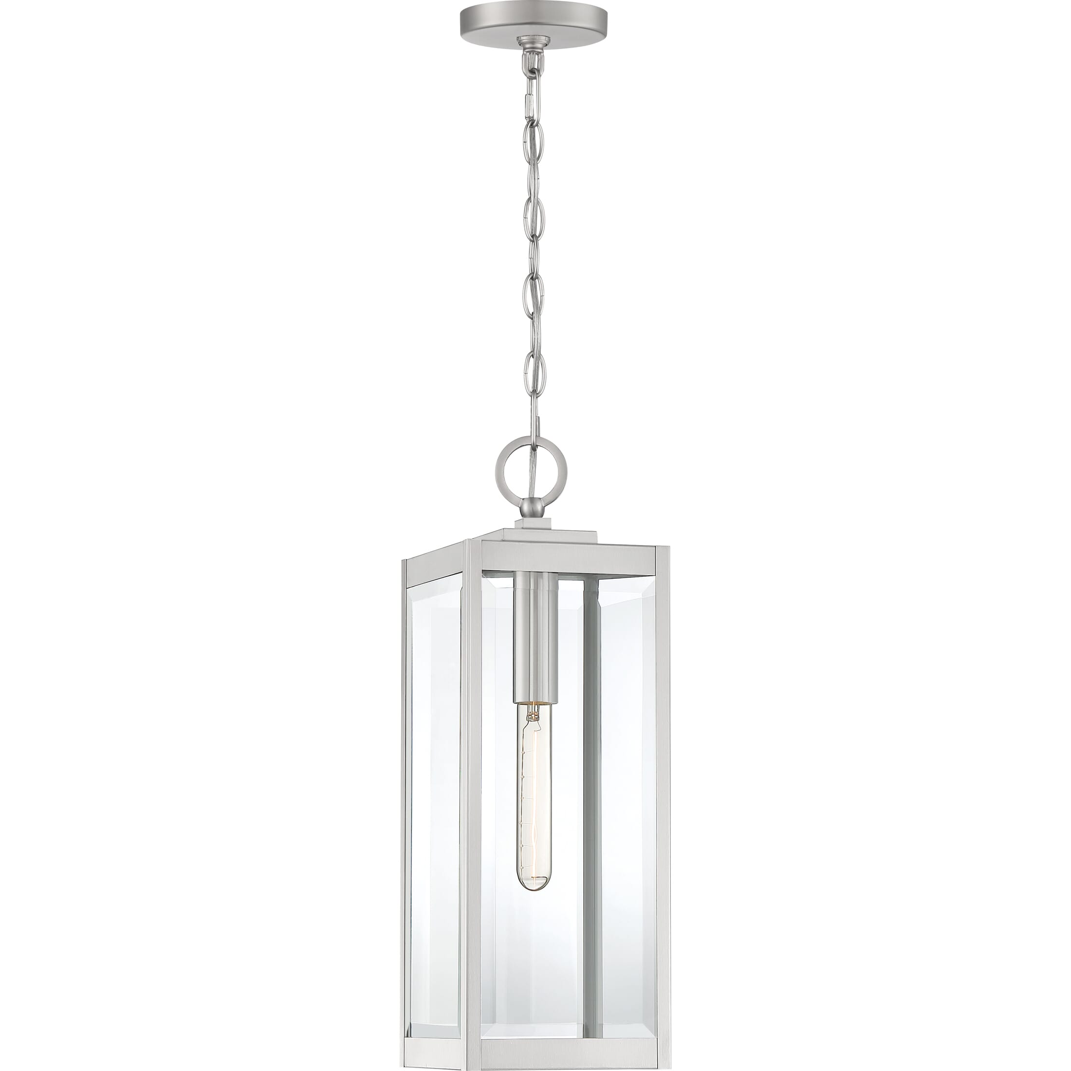 Quoizel Westover 7" Outdoor Hanging Light in Stainless Steel