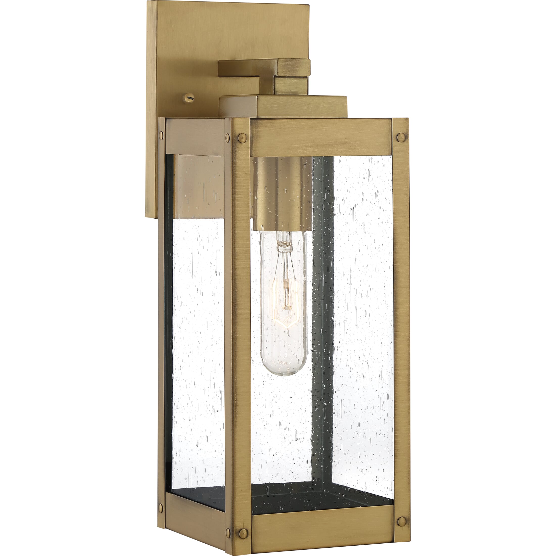 Quoizel Westover 5" Outdoor Wall Lantern in Antique Brass