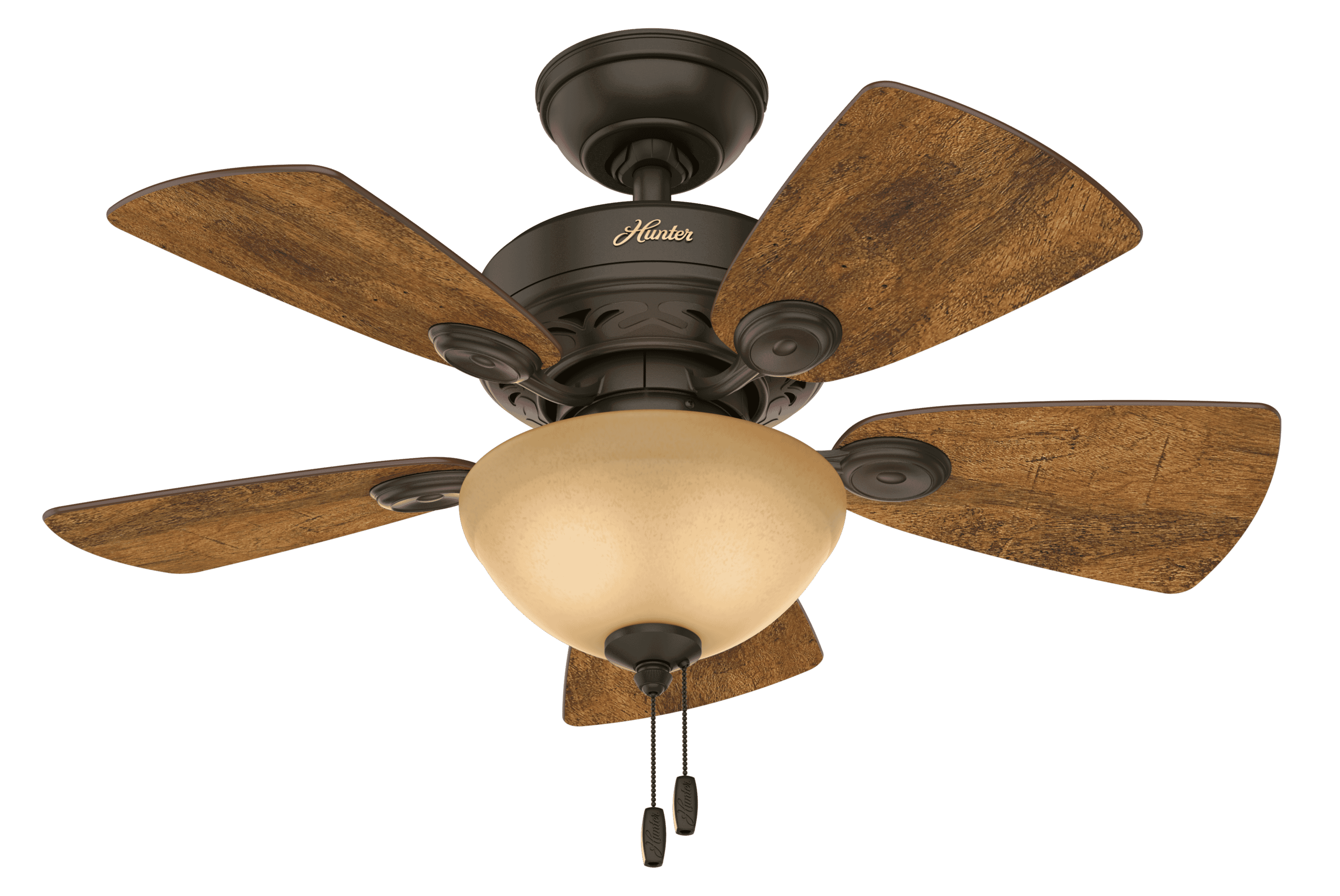 Hunter Watson 2-Light 34" Indoor Ceiling Fan in New Bronze