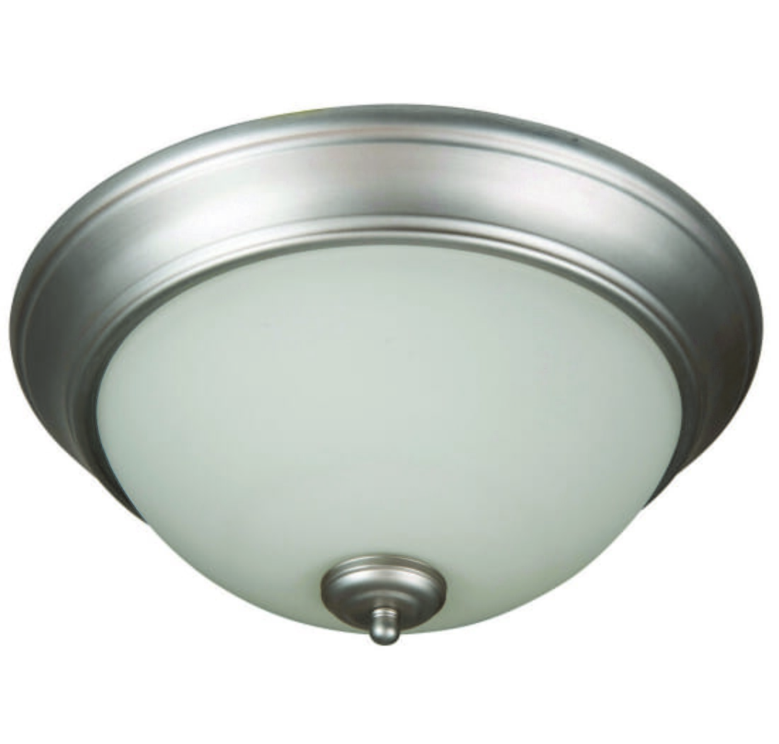 Craftmade Pro Builder 3-Light 15" Ceiling Light in Brushed Satin Nickel