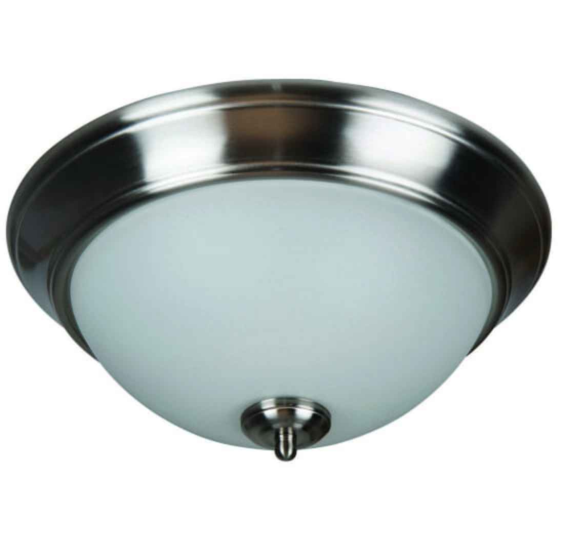 Craftmade Pro Builder 3-Light 15" Ceiling Light in Brushed Polished Nickel