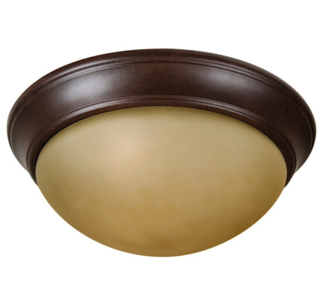 Craftmade Pro Builder Premium 3-Light 15" Ceiling Light in Aged Bronze Textured