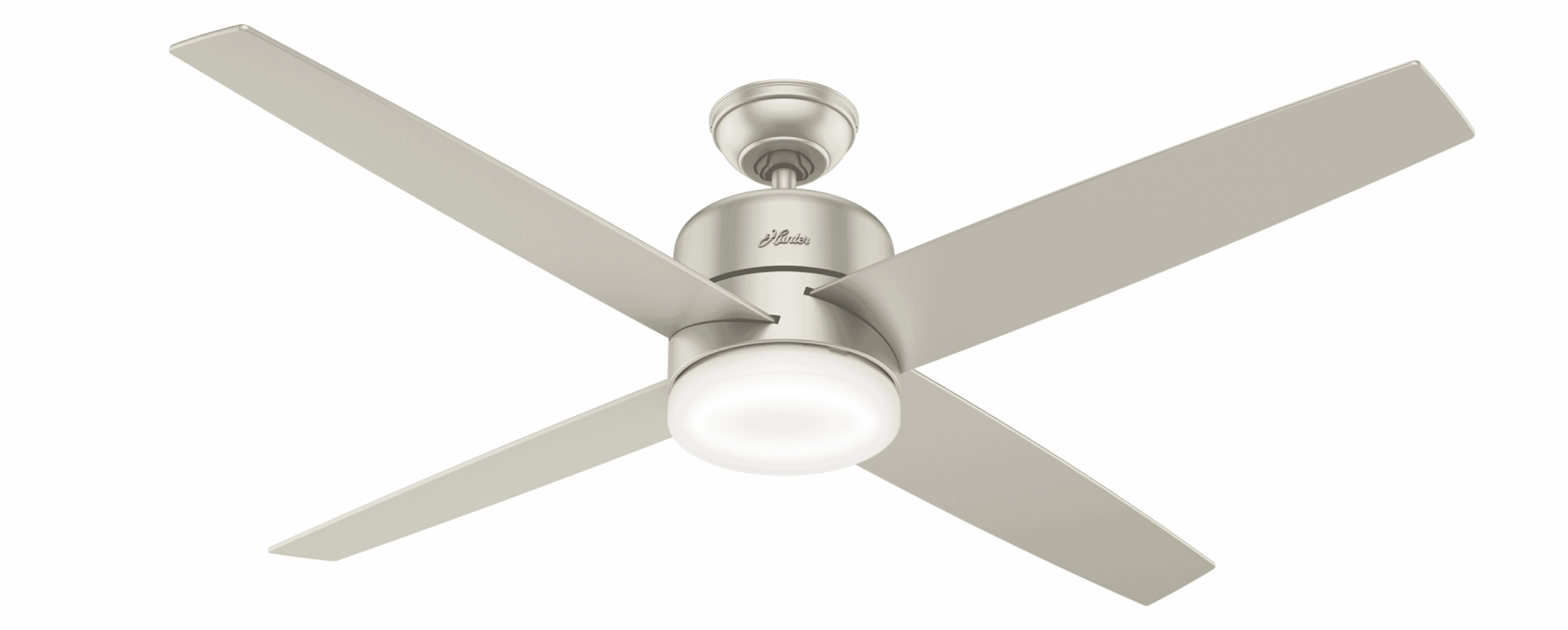 Hunter Advocate 60" Indoor Ceiling Fan in Matte Nickel