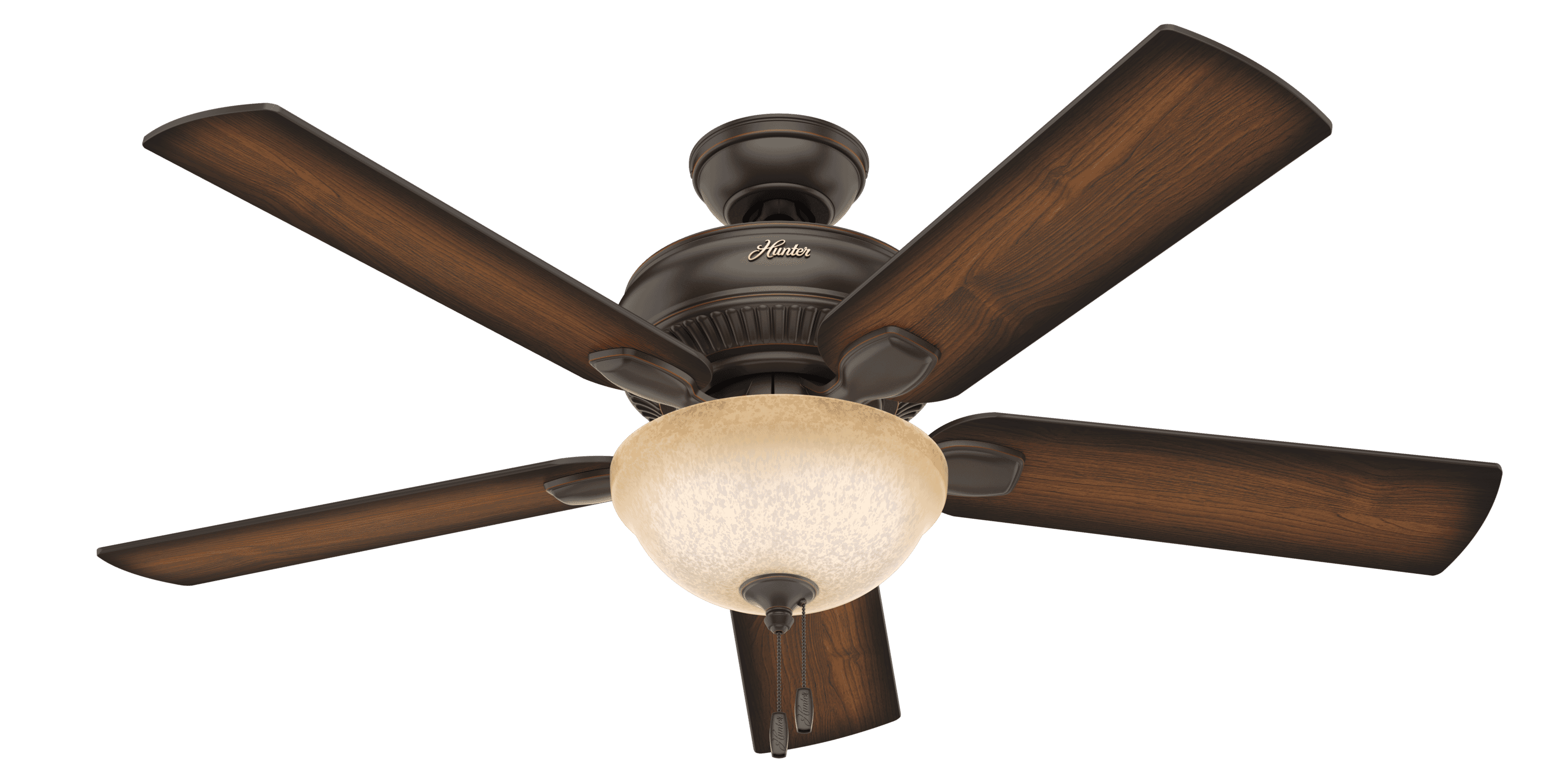 Hunter Matheston 2-Light 52" Indoor/Outdoor Ceiling Fan in Onyx Bengal