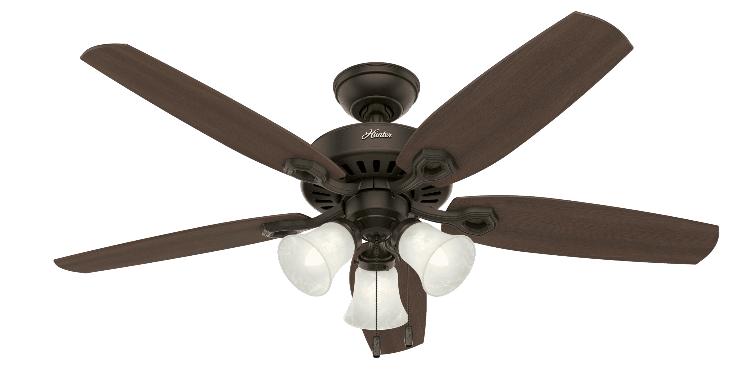 Hunter Builder Plus 3-Light 52" Indoor Ceiling Fan in New Bronze