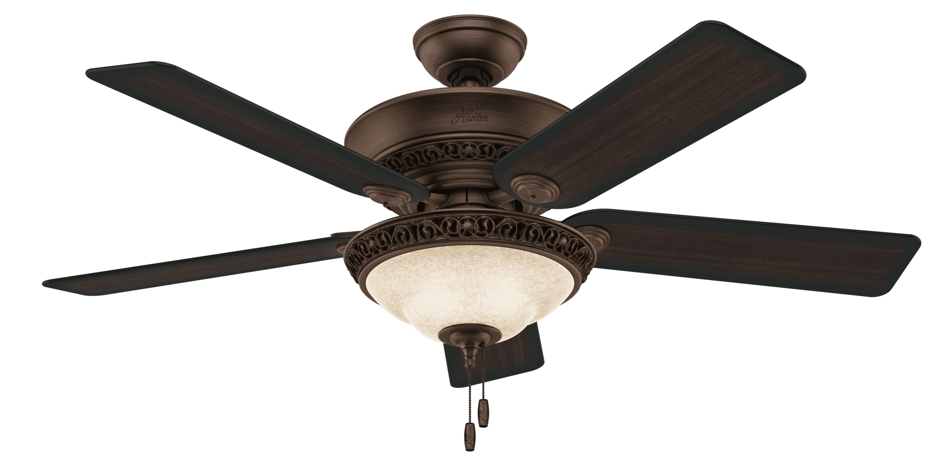 Hunter Italian Countryside 3-Light 52" Indoor Ceiling Fan in P.A. Cocoa