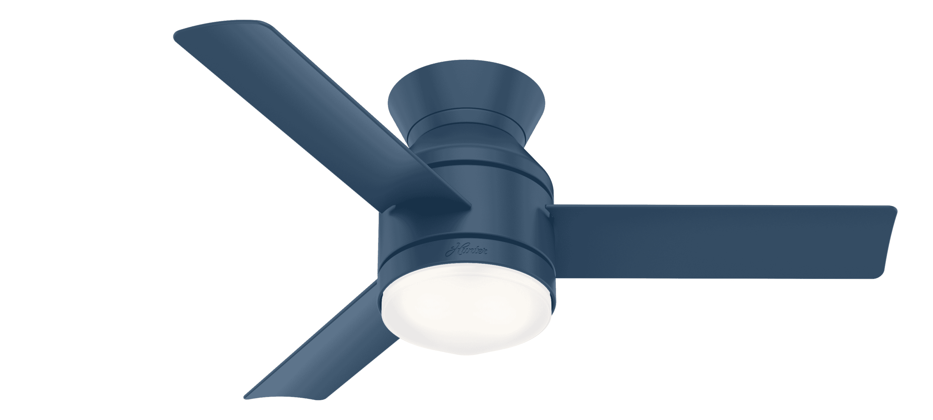 Hunter 2-Light 44" Indoor Ceiling Fan in Indigo Blue