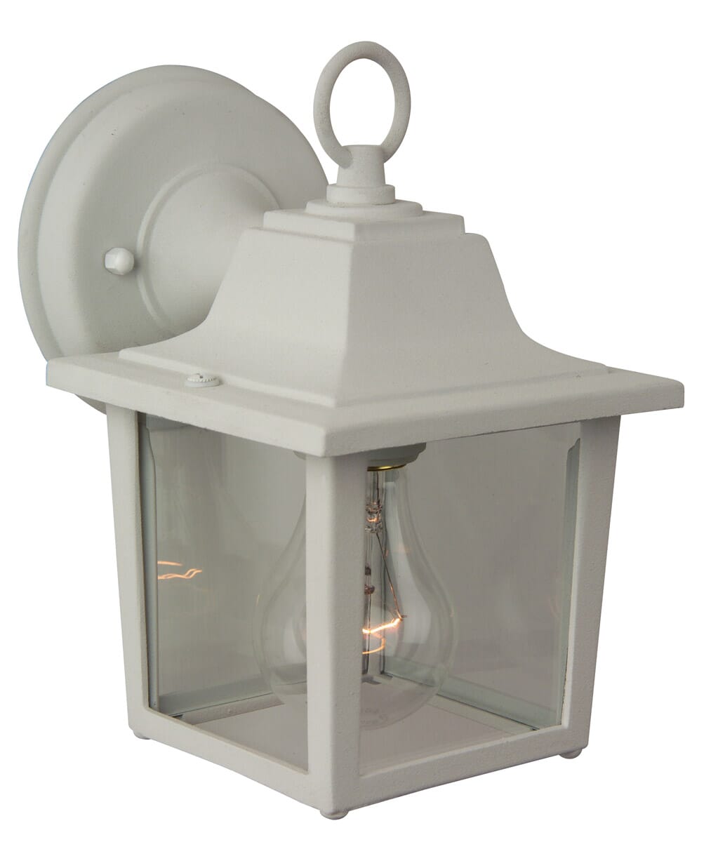 Exteriors by Craftmade Coach Lights Outdoor Wall Lantern in Matte White