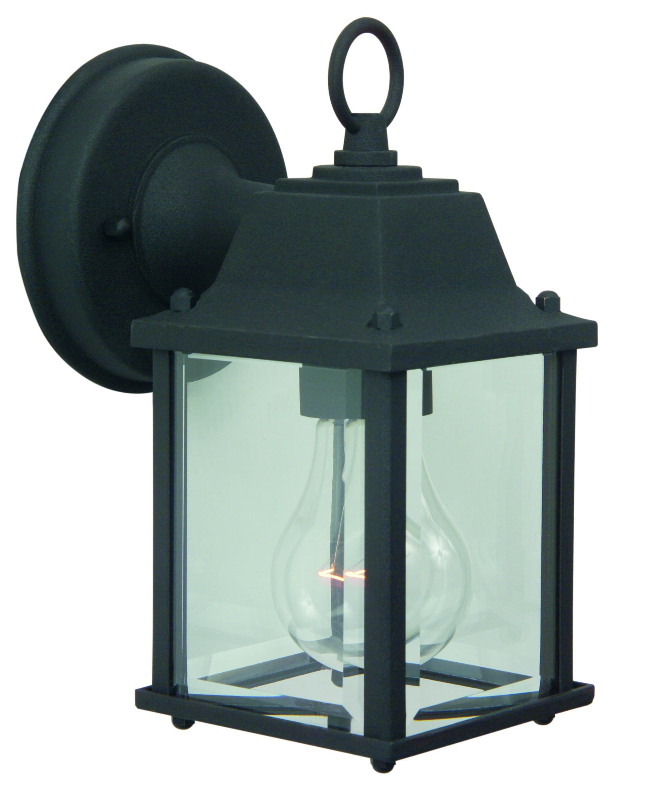 Craftmade Coach Lights 9" Outdoor Wall Light in Textured Matte Black