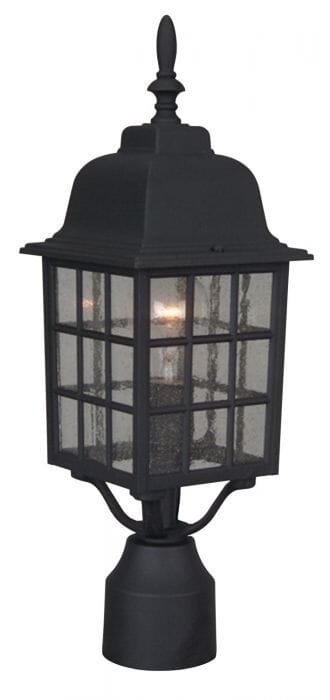 Craftmade Grid Cage 18" Outdoor Post Light in Textured Matte Black