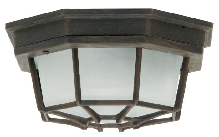 Craftmade Bulkheads 5" Outdoor Ceiling Light in Rust