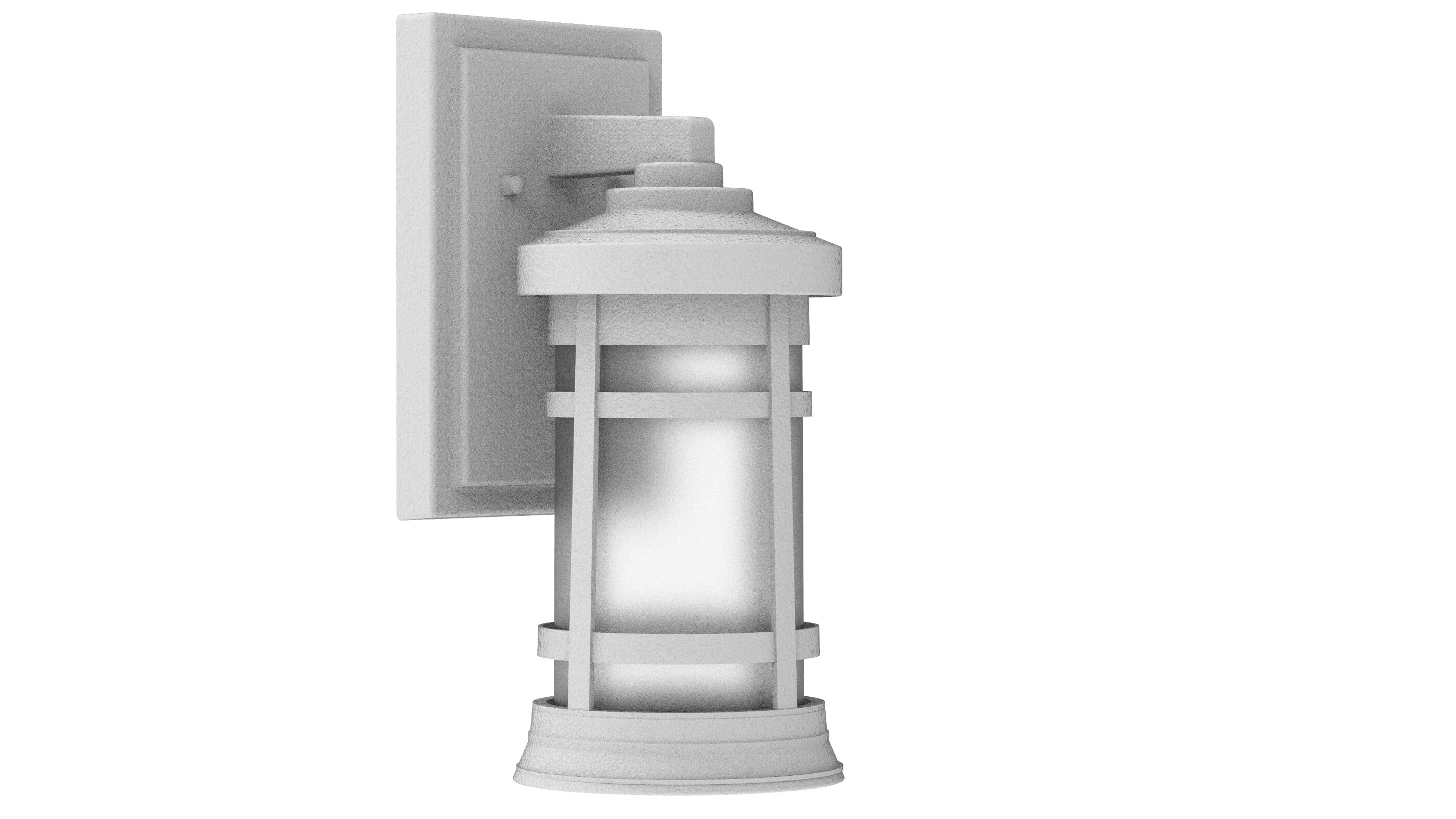 Craftmade Composite Lanterns 13" Outdoor Wall Light in Textured White