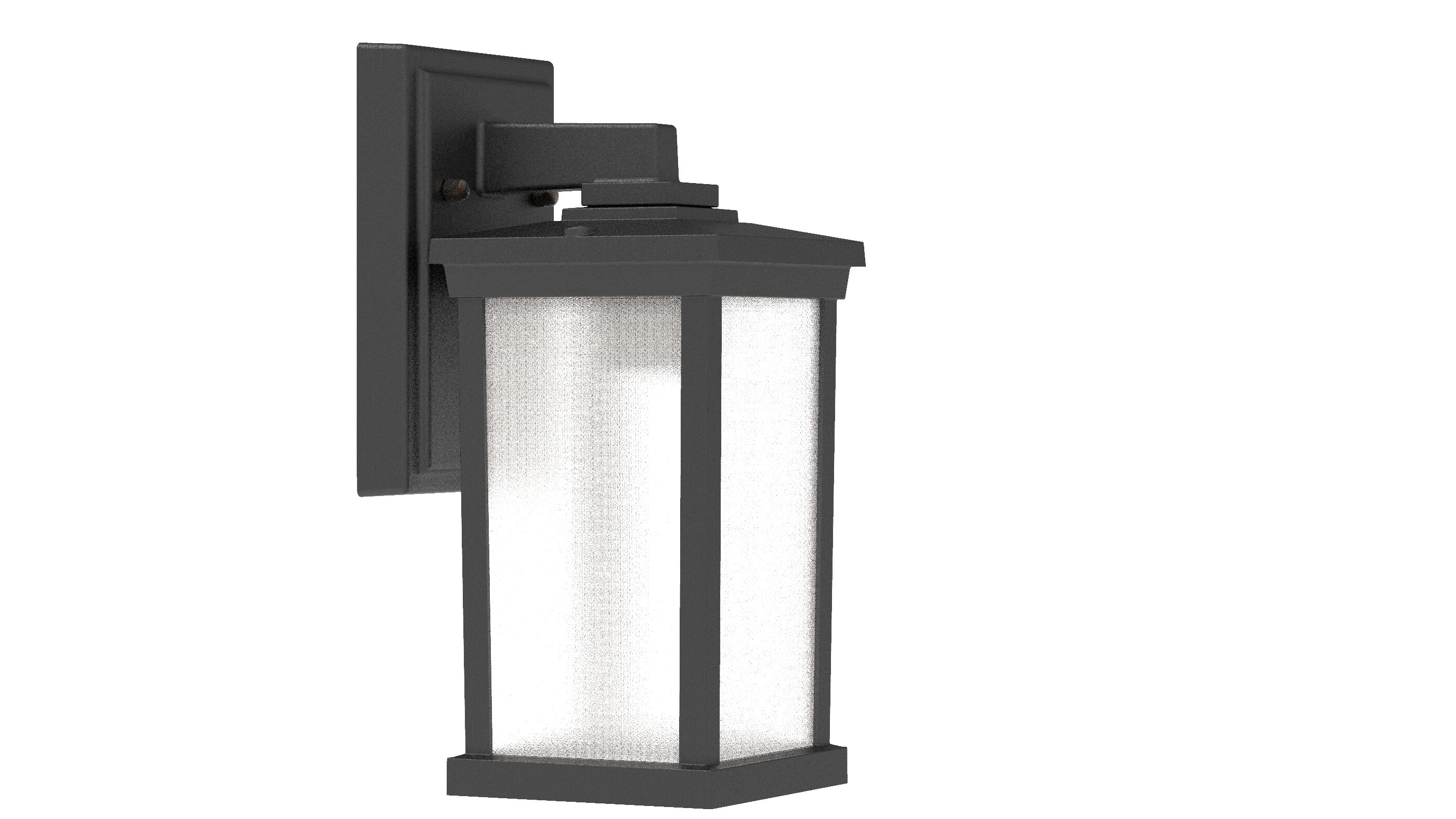 Craftmade Composite Lanterns 12" Outdoor Wall Light in Textured Matte Black