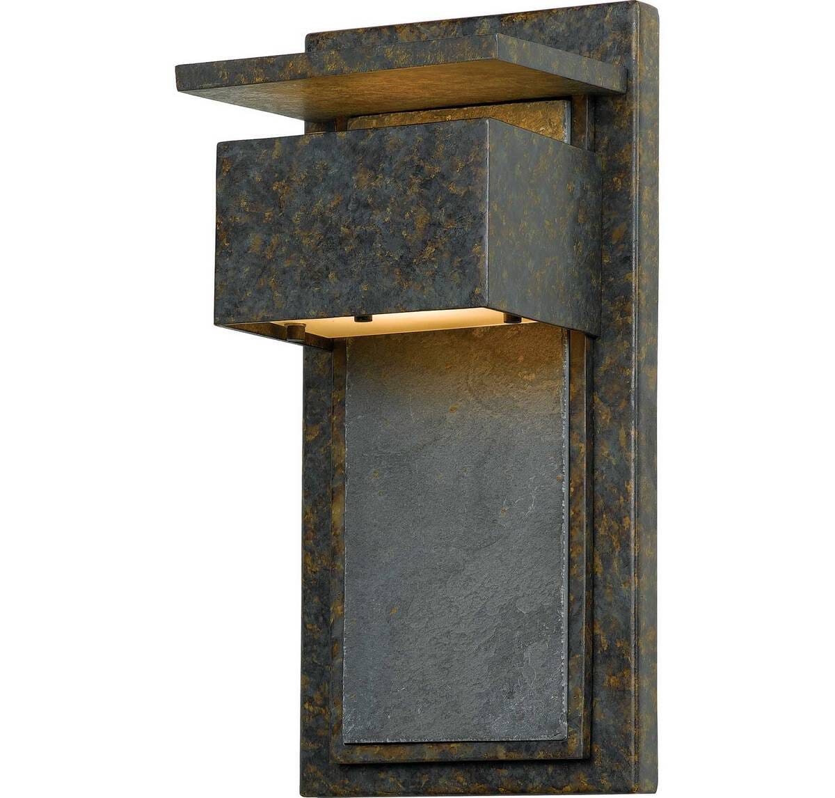 Quoizel Zephyr 7" Outdoor Wall Light in Muted Bronze